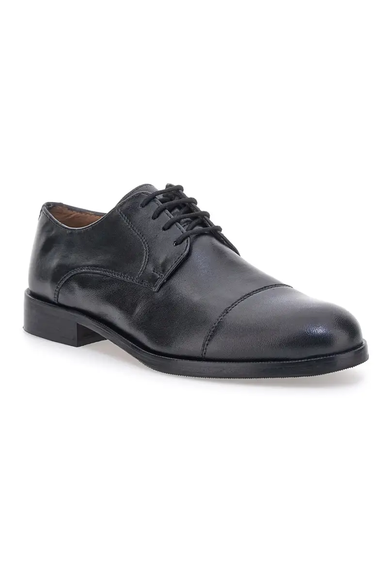 Scarpe eleganti nere stringate in vera pelle Pittarello class 331 [NERO] miniatura 2