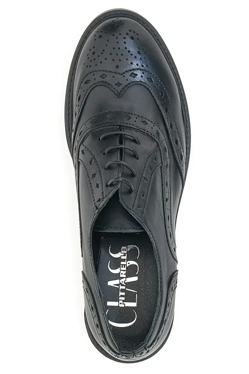 Scarpe Stringate Pittarello Class 73 Vera Pelle [NERO] miniatura 5