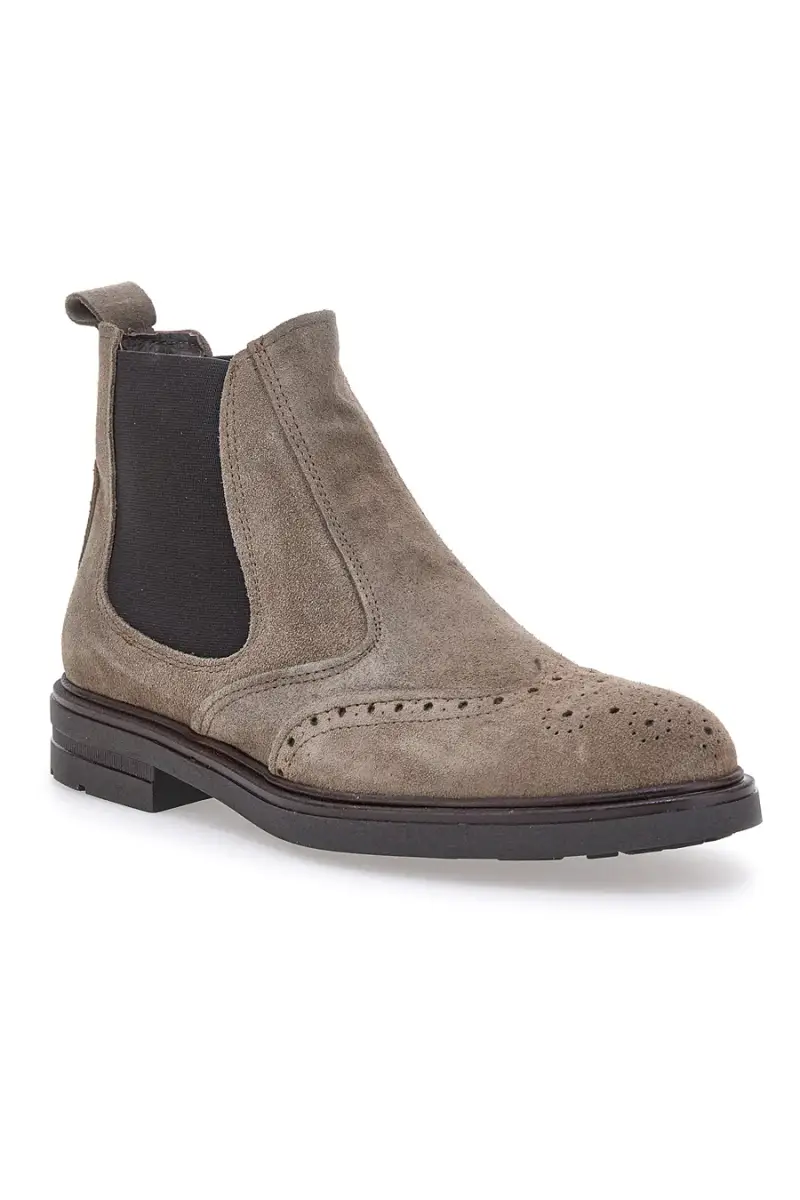 Stivaletti Beatles Beige In Vera Pelle Pittarello Class 044 [TORTORA] miniatura 2