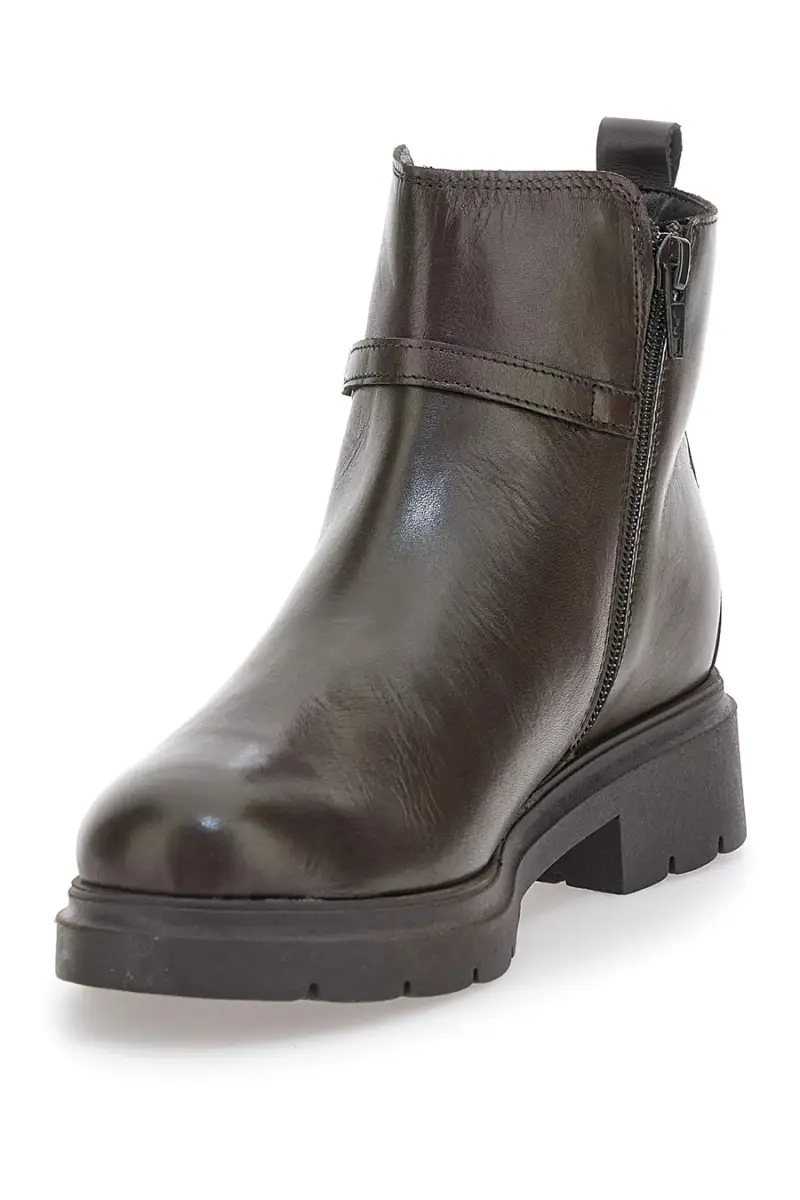 Stivaletti marroni in pelle con morsetto Pittarello Class 849240 [MOKKA] miniatura 3