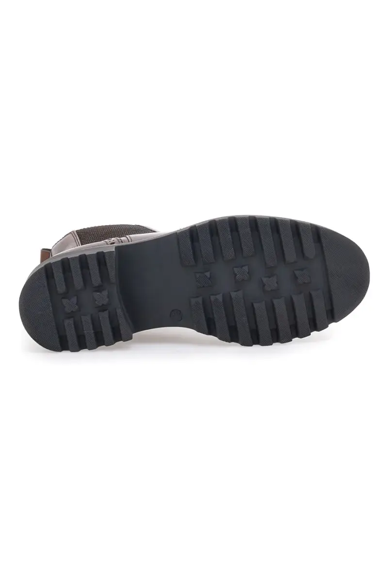 Stivaletti marroni in vera pelle con lavorazione brogue Pittarello class 682 [MARRONE] miniatura 5