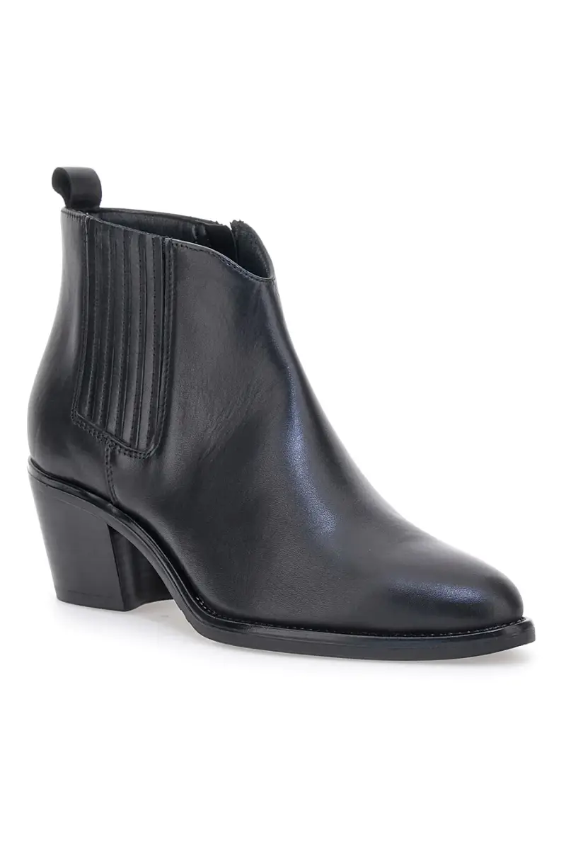 Stivaletti neri con tacco medio Pittarello Class 865010 [NERO] miniatura 2