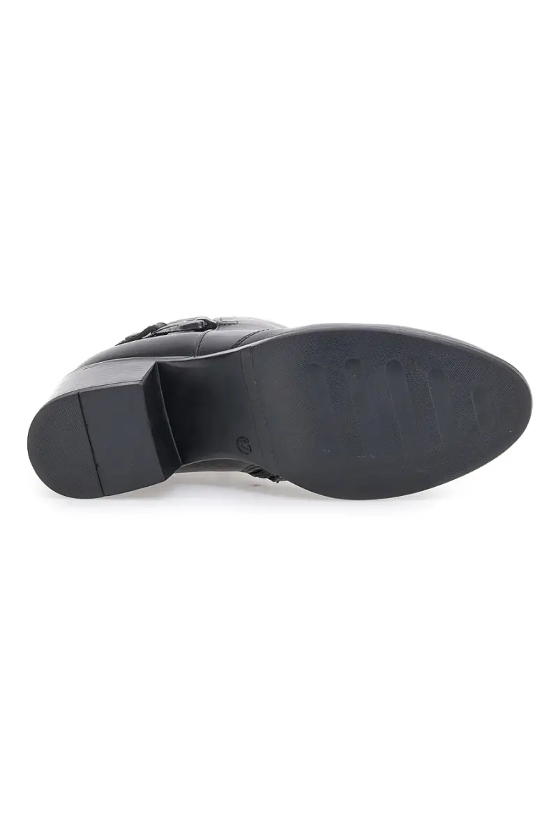 Stivaletti neri con tomaia liscia e tacco a blocco PITTARELLO CLASS 1977 [NERO] miniatura 5