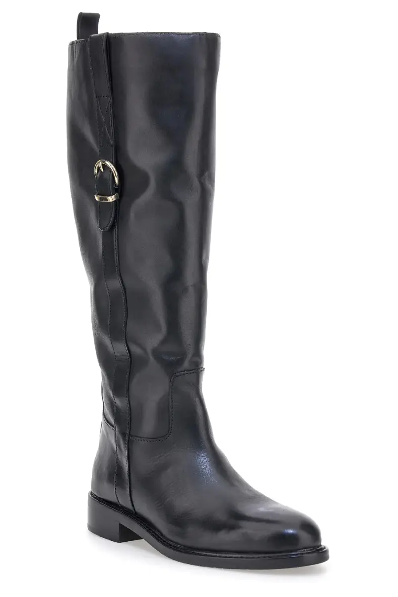 Stivali neri in pelle con fibbia Pittarello class LL2516 [NERO] miniatura 2