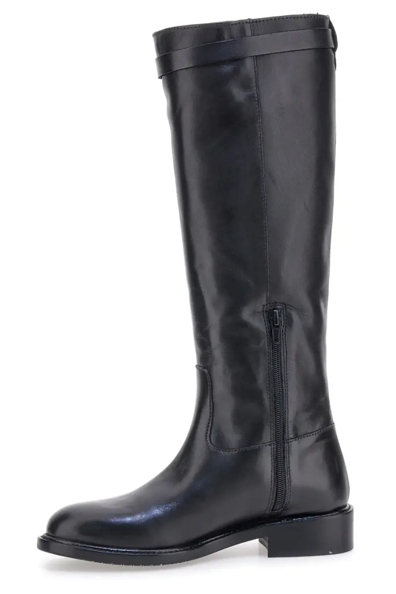 Stivali neri in vera pelle con fibbia dorata Pittarello Class RF24L37M [NERO] miniatura 4