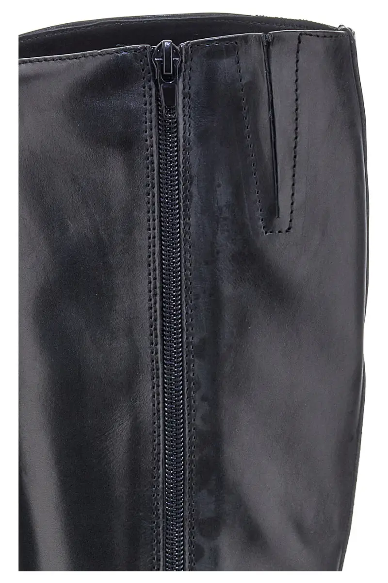 Stivali neri in vera pelle con zip laterale Pittarello Class RF24L447 [NERO] miniatura 3