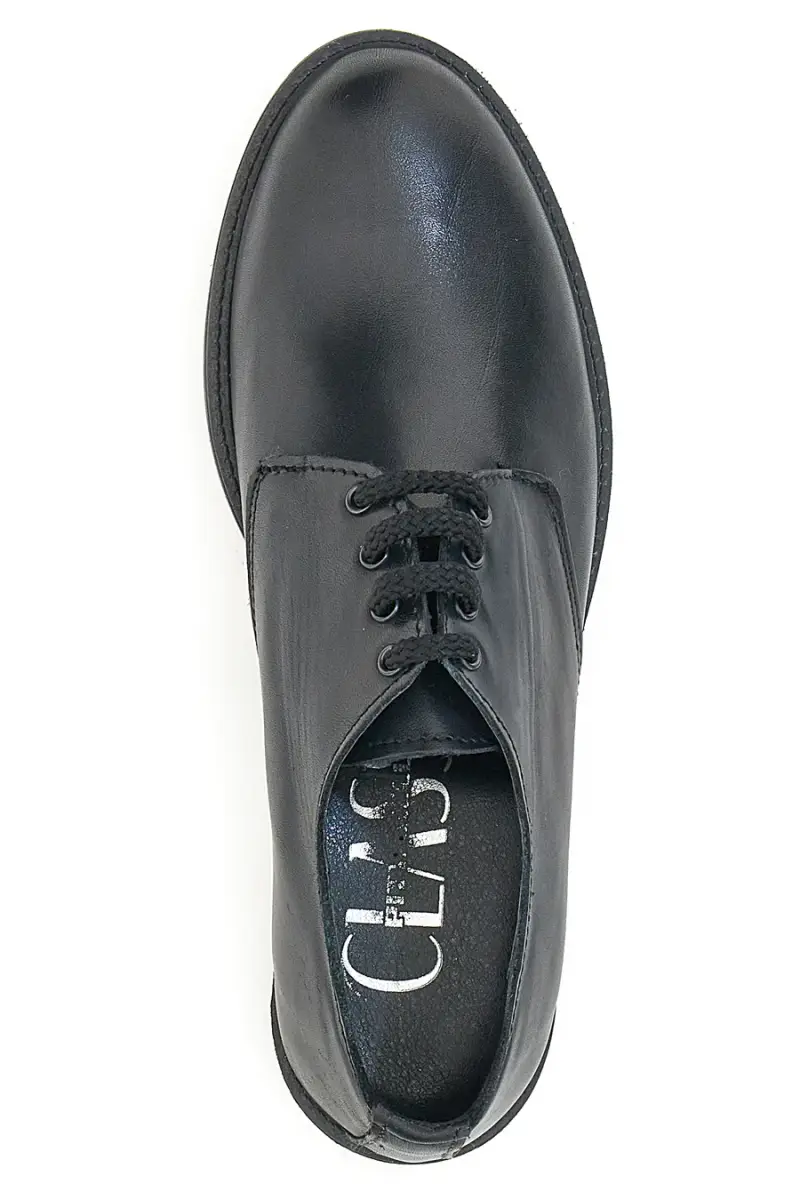 Stringate in Vera Pelle Pittarello Class 076 Nere [NERO] miniatura 5