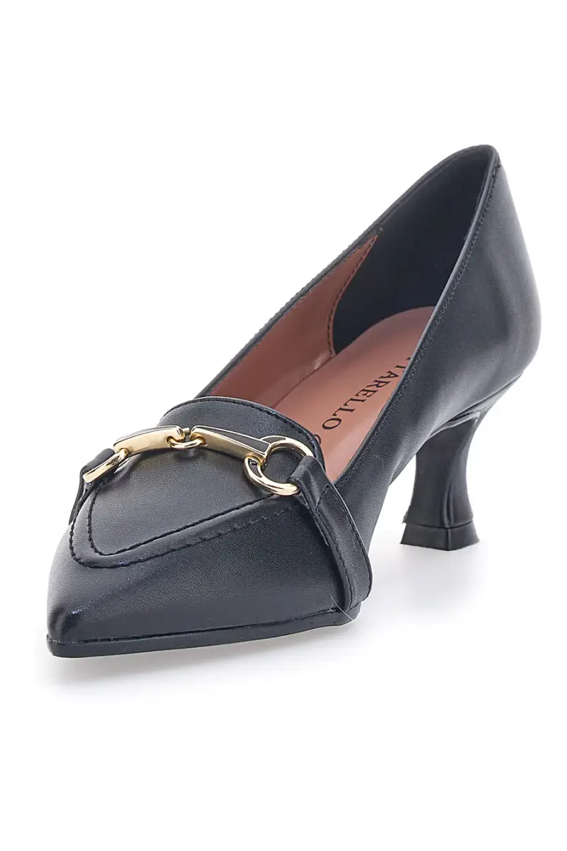 Decolleté Nere Con Tacco Basso Pittarello Couture A58 [NERO] miniatura 3