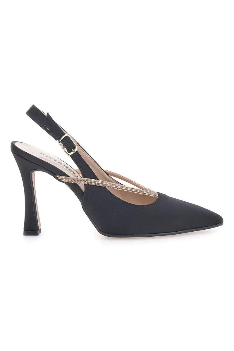 Décolleté Nere Slingback con Strass PITTARELLO 100 [NERO] miniatura 2