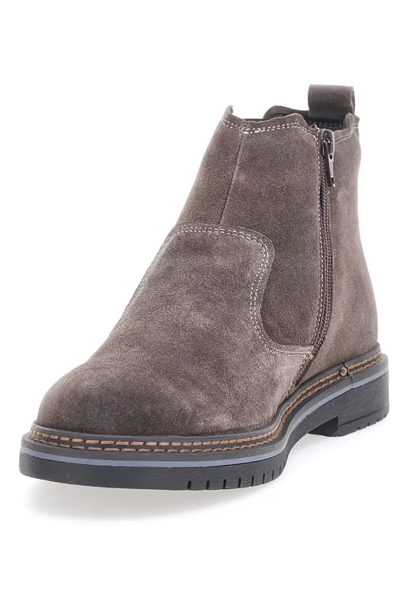 Scarpe da uomo marroni in vera pelle con zip Pittarello Eco 252520020 [MARRONE] miniatura 4