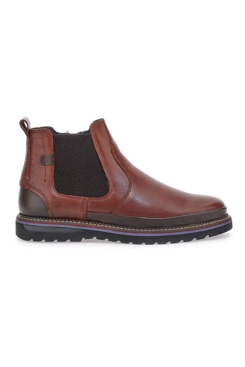 Stivaletti Beatles Chelsea boots marroni in vera pelle con fondo carrarmato Pittarello Eco 252480052 [TESTA DI MORO]
