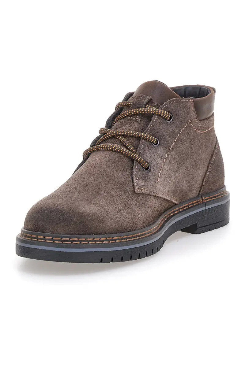 Stivaletti marroni in pelle scamosciata con collo imbottito Pittarello Eco 252520024 [MARRONE] miniatura 4