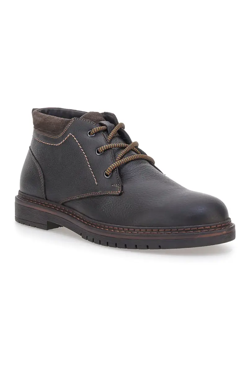 Stivaletti neri in vera pelle con collo imbottito Pittarello Eco 252520024 [TESTA DI MORO] miniatura 2