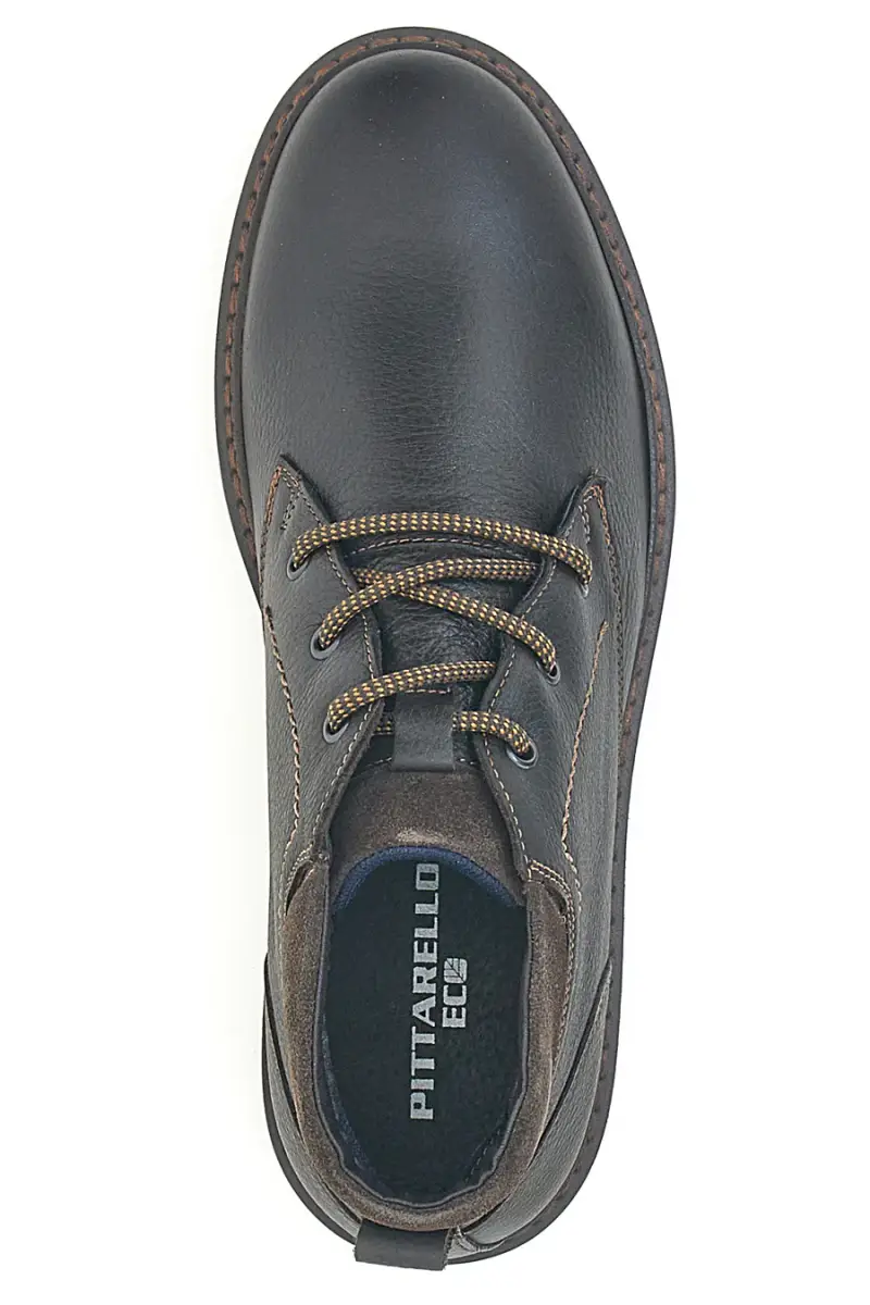 Stivaletti neri in vera pelle con collo imbottito Pittarello Eco 252520024 [TESTA DI MORO] miniatura 3