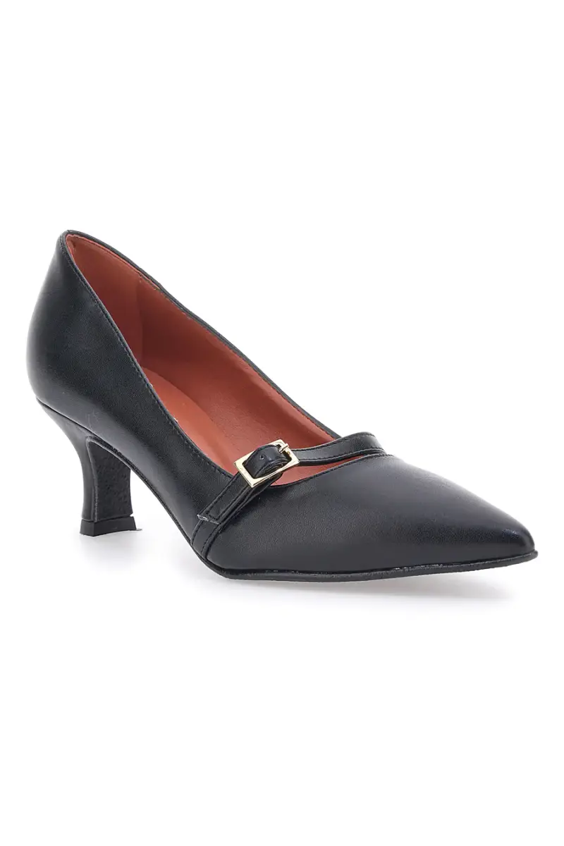 Décolleté Nere A Punta Con Tacco Basso Pittarello Elite 6070 [NERO] miniatura 2