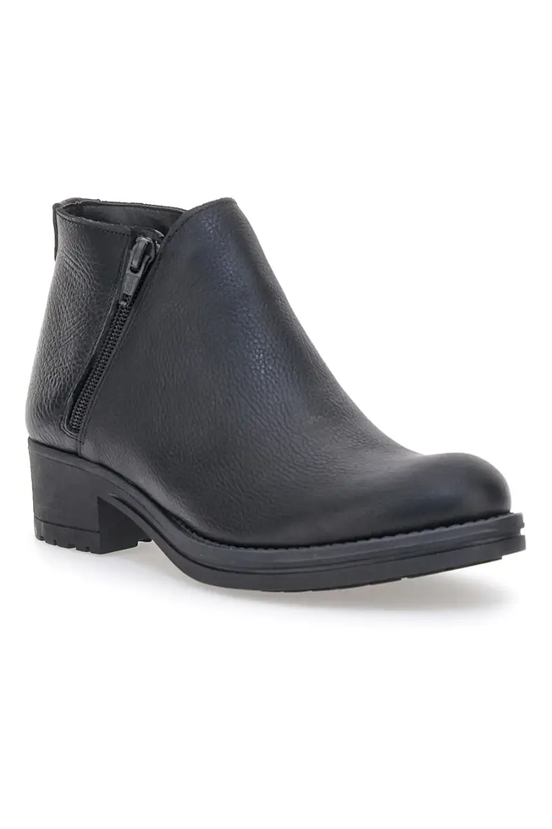 Stivaletti Ankle Boots Neri In Vera Pelle Made In Italy Pittarello Elite N89 [NERO] miniatura 2