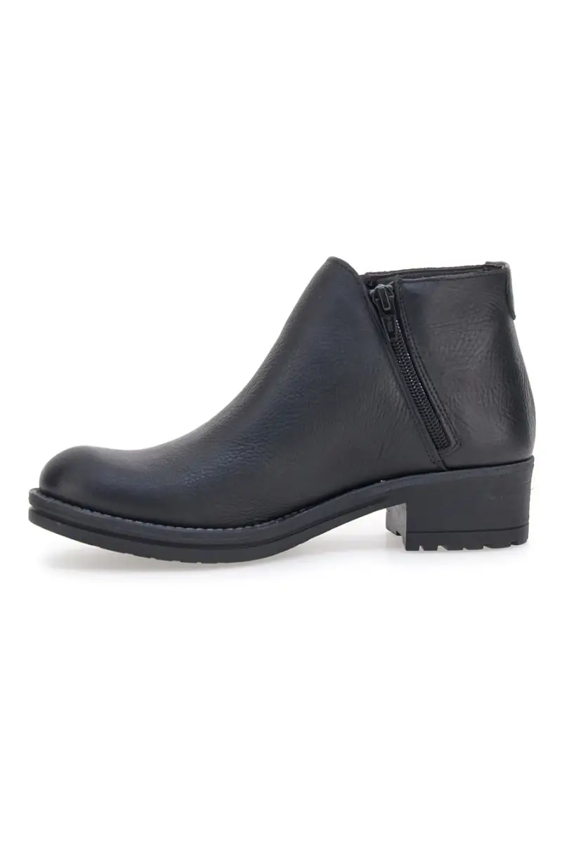 Stivaletti Ankle Boots Neri In Vera Pelle Made In Italy Pittarello Elite N89 [NERO] miniatura 4