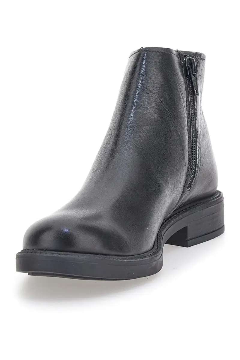 Stivaletti neri in pelle con zip laterale Pittarello elite 99 [NERO] miniatura 3