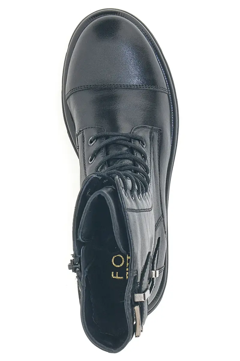 Anfibi neri con fibbie e suola carrarmato Pittarello FOCUS KI6062 [NERO] miniatura 3