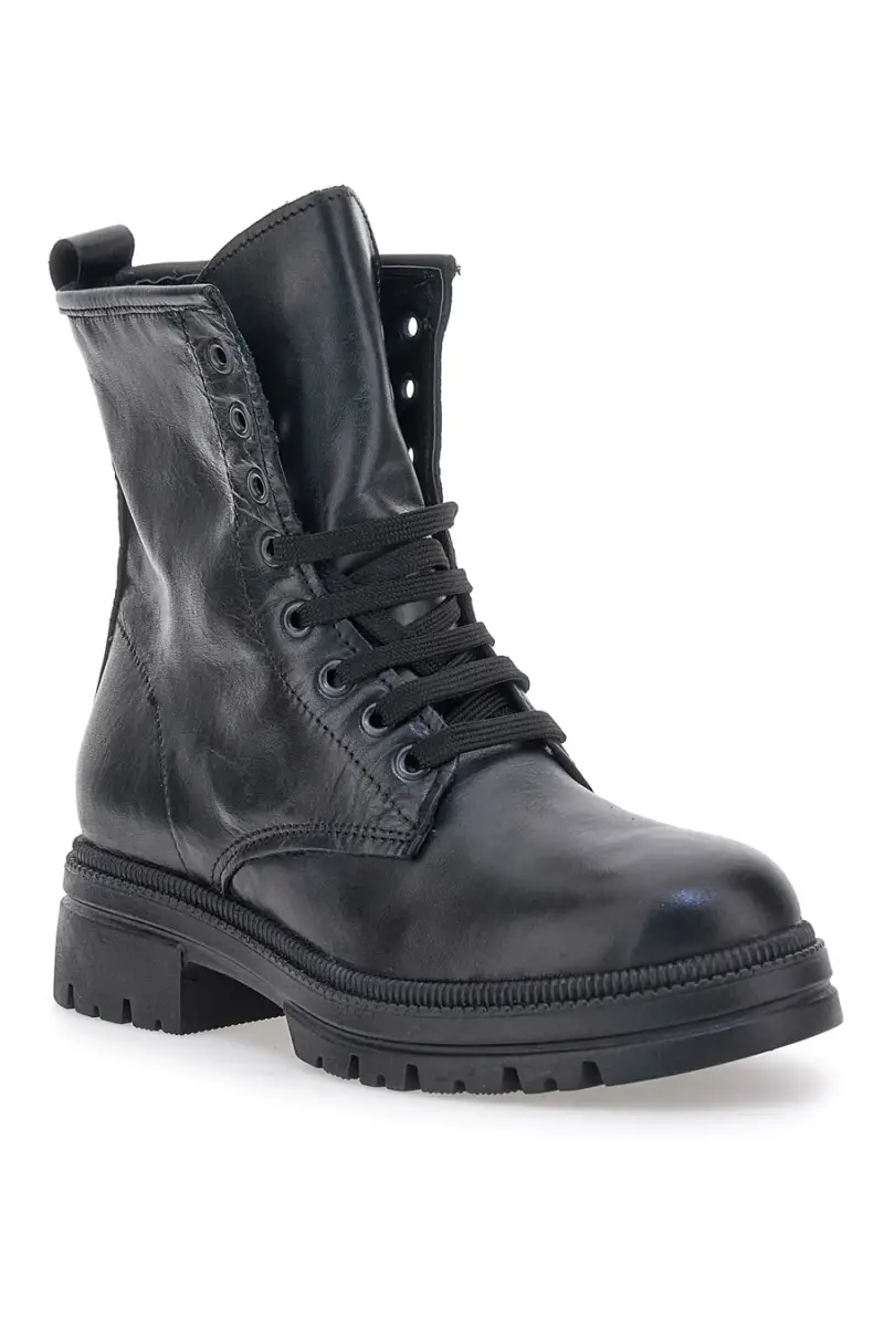 Anfibi neri con suola carrarmato Pittarello Focus 1000ZD [NERO] miniatura 2