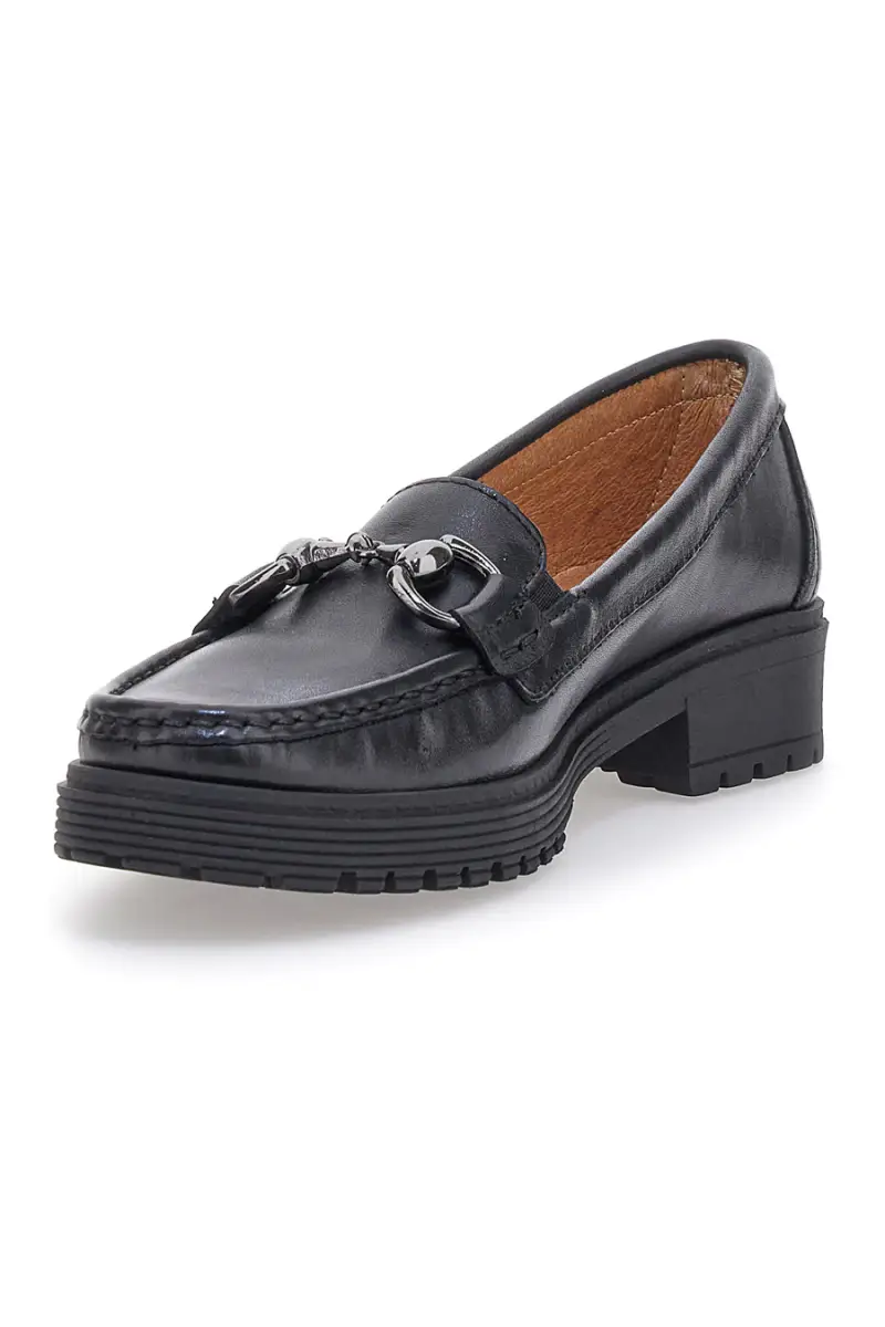 Mocassino nero in vera pelle PITTARELLO FOCUS 8300 [NERO] miniatura 3