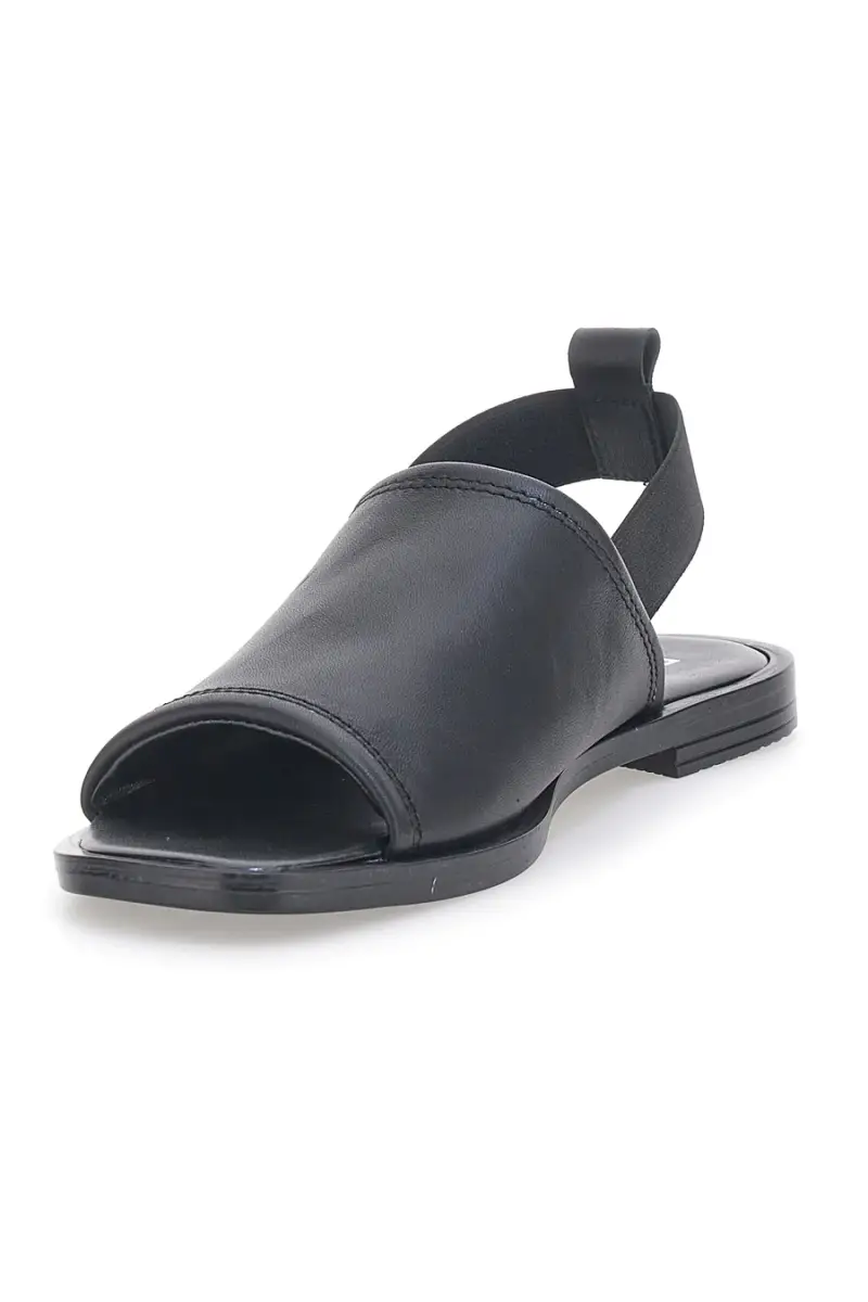 Sandali Neri con Elastico Posteriore In Vera Pelle Pittarello Focus 19515 [NERO] miniatura 4