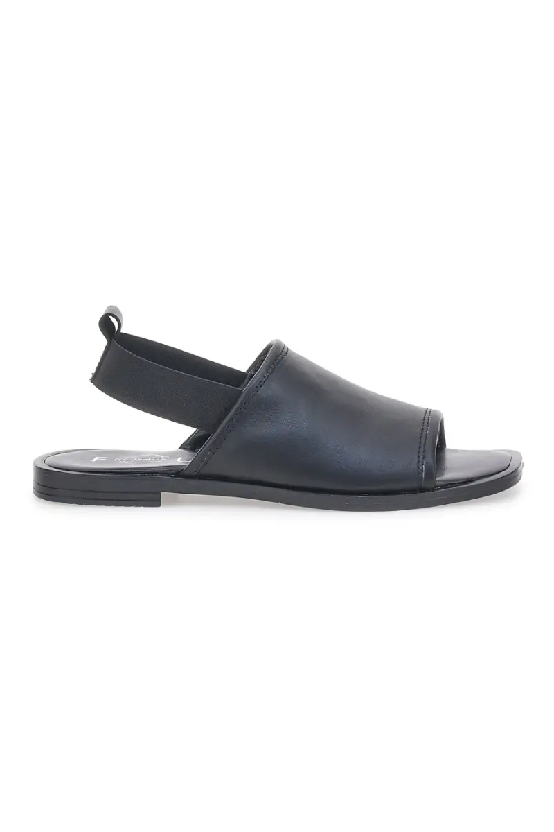 Sandali Neri con Elastico Posteriore In Vera Pelle Pittarello Focus 19515 [NERO]