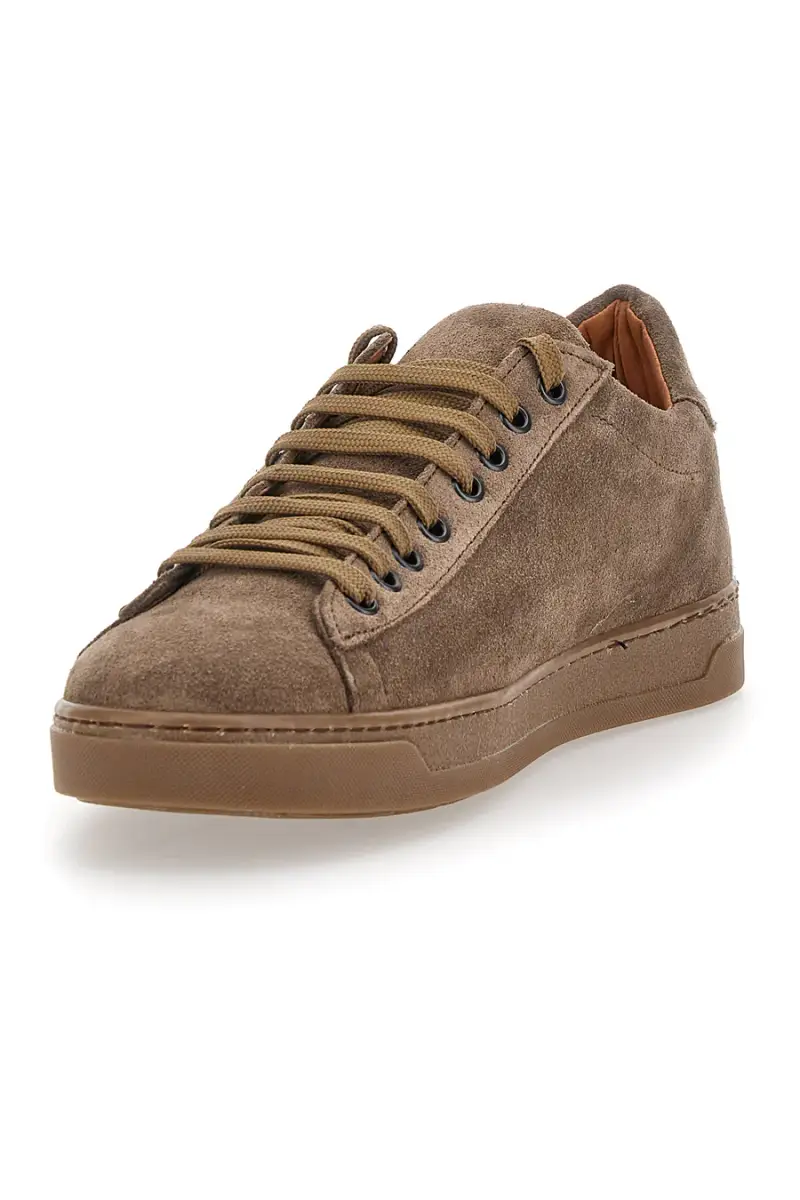 Sneakers in camoscio marrone Made in Italy PITTARELLO FOCUS 3021 [TAUPE] miniatura 3