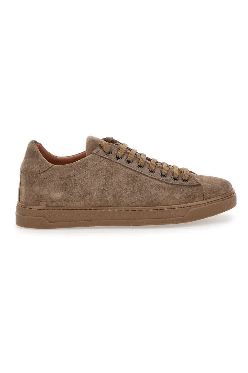 Sneakers in camoscio marrone Made in Italy PITTARELLO FOCUS 3021 [TAUPE]
