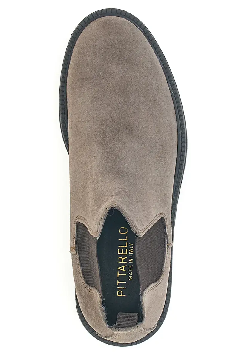 Stivaletti tortora in vera pelle con inserti elastici Pittarello Focus 1980 [TORTORA] miniatura 3