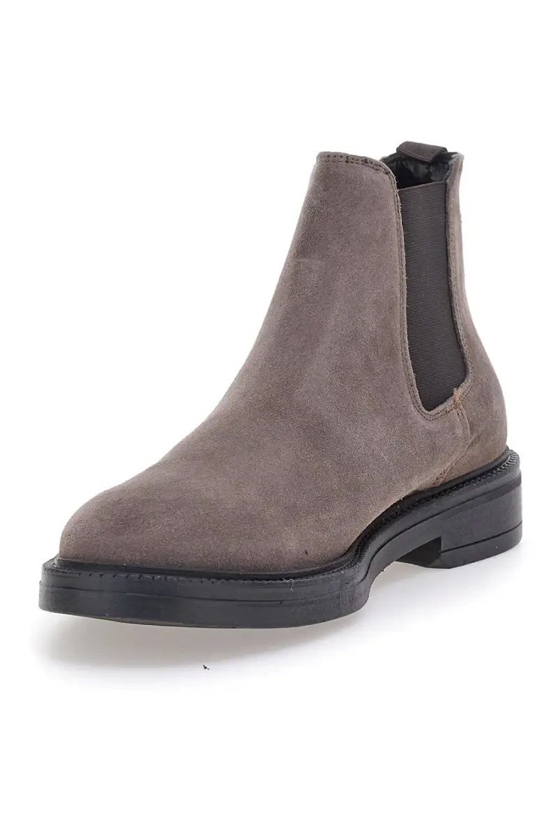 Stivaletti tortora in vera pelle con inserti elastici Pittarello Focus 1980 [TORTORA] miniatura 4