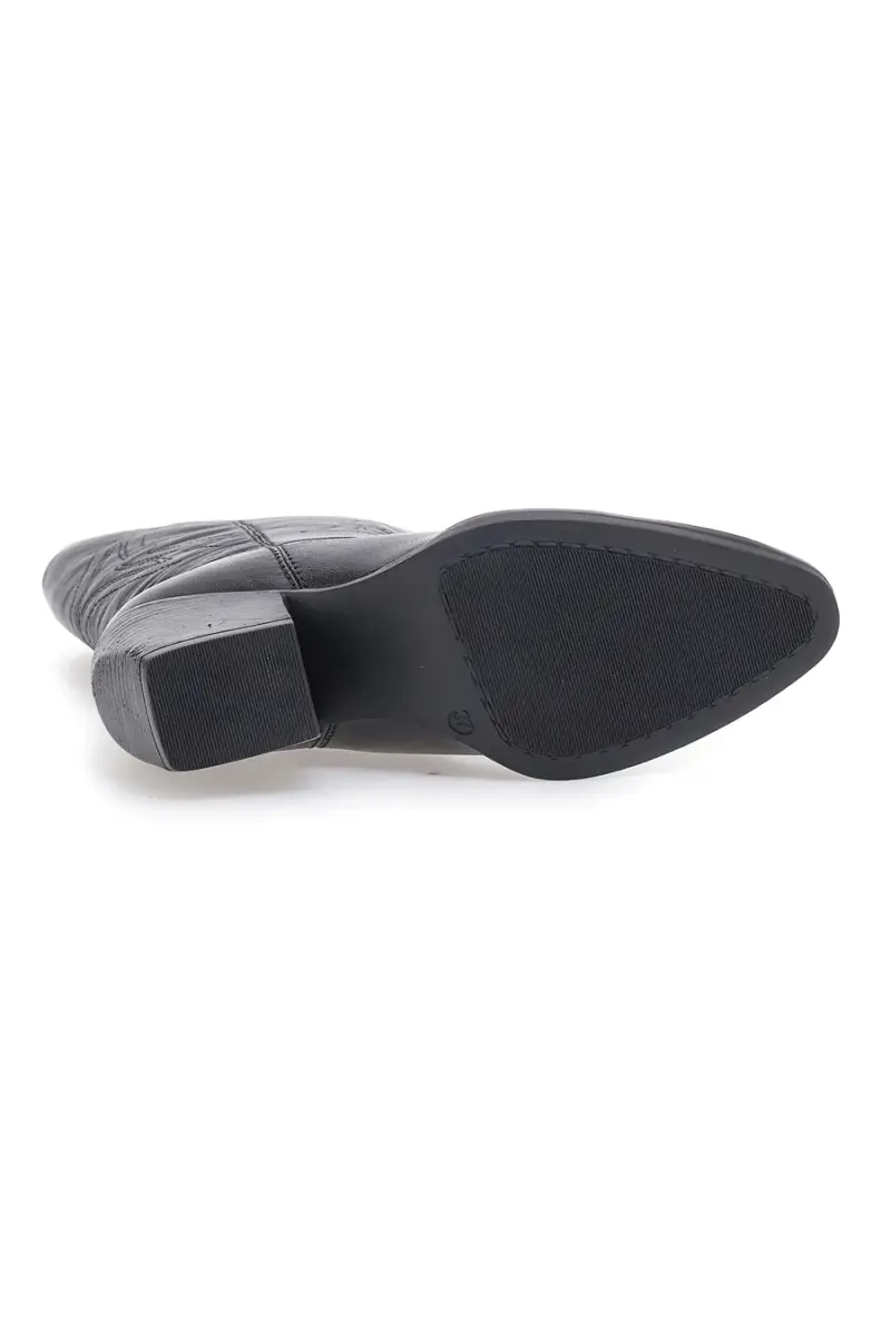 Stivali texani neri in vera pelle con tacco largo Pittarello Focus KI5496 [NERO] miniatura 5