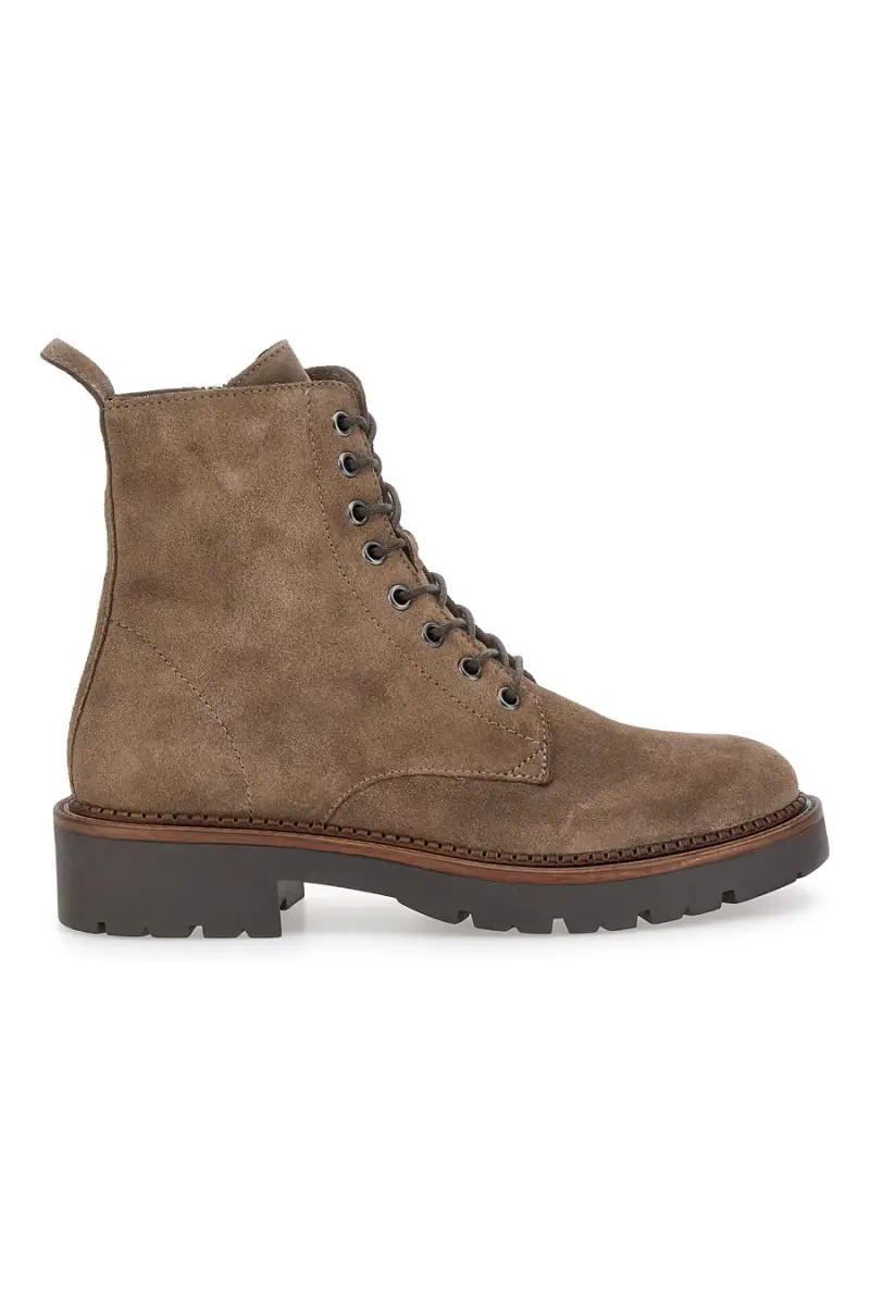 Anfibi marroni in vera pelle scamosciata Pittarello Glam 6435188 [TAUPE]