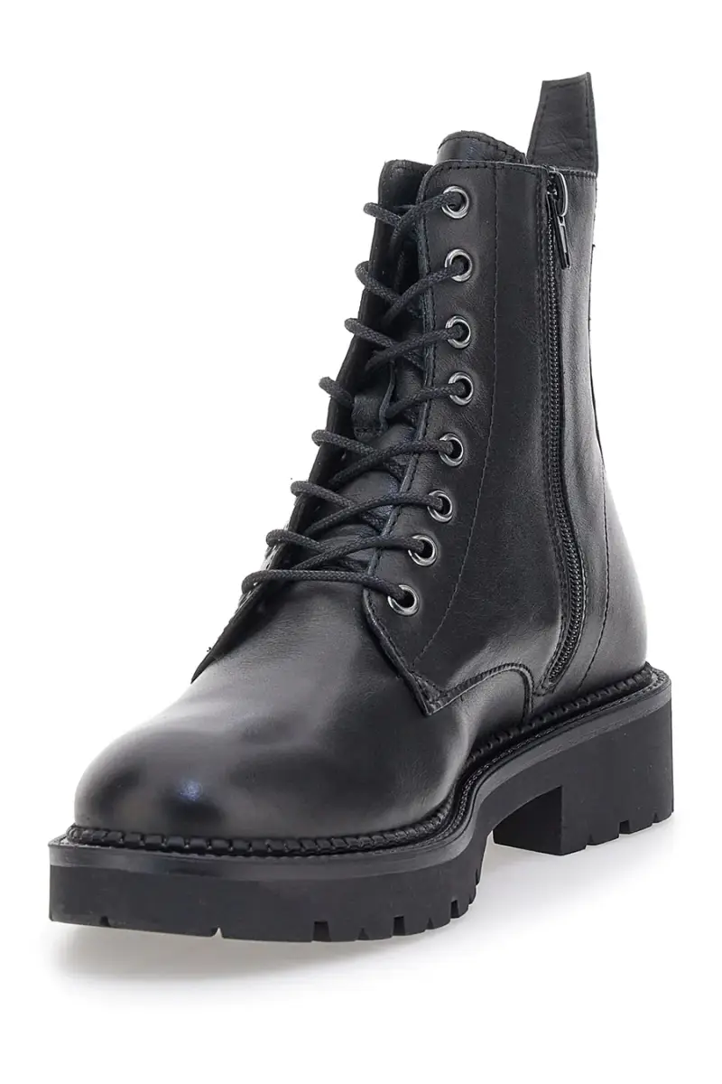 Anfibi neri in vera pelle Pittarello Glam 6435188 [NERO] miniatura 3