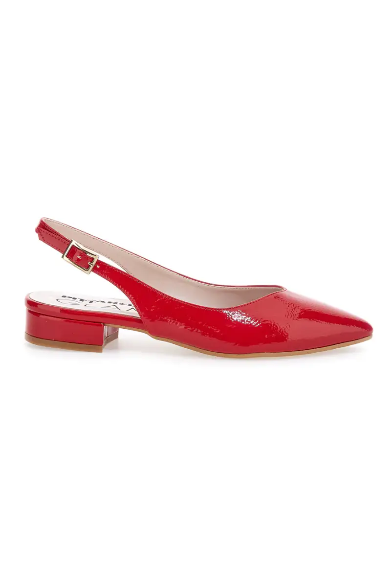 Ballerina rossa lucida Made in Italy Pittarello Glam 3101 [ROSSO]