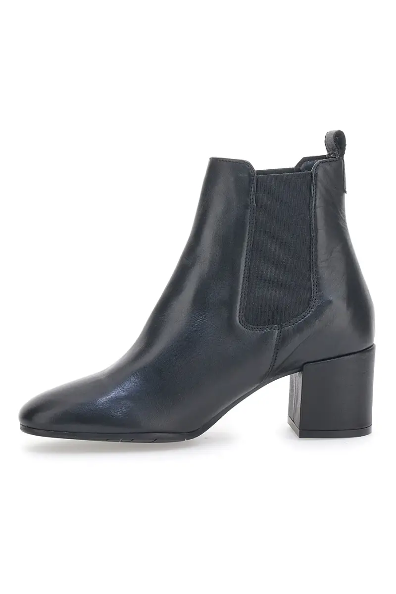 Chelsea Boots con Tacco Pittarello Glam 44225 Nero Vera Pelle [NERO] miniatura 3