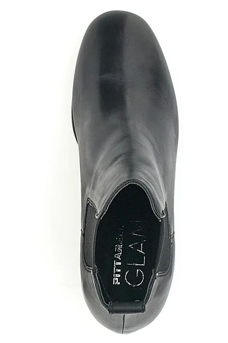 Chelsea Boots con Tacco Pittarello Glam 44225 Nero Vera Pelle [NERO] miniatura 5