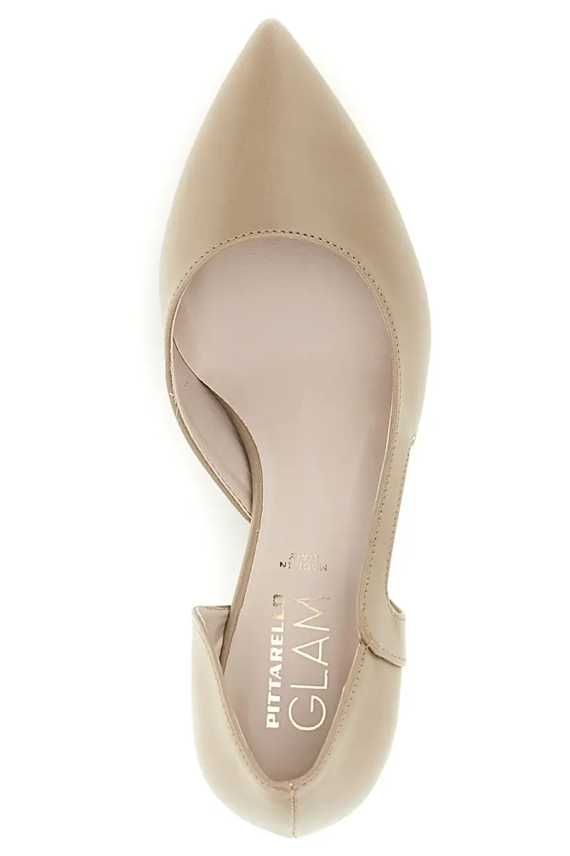 Décolleté beige a punta con scollo laterale Pittarello glam 3970 [SABBIA] miniatura 3