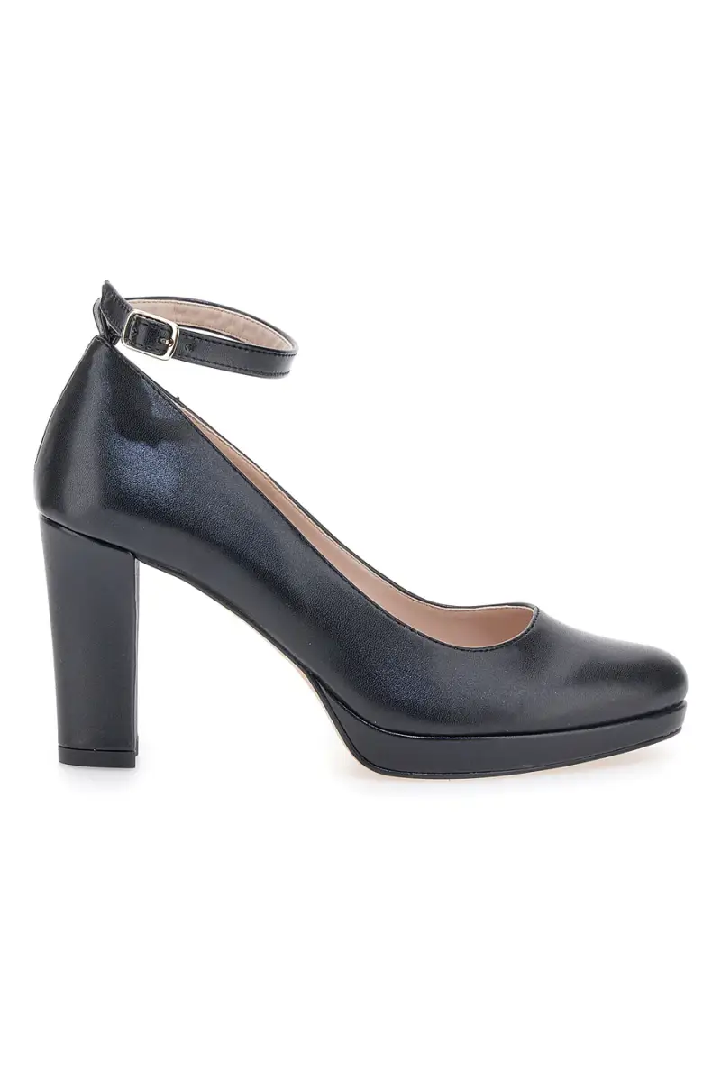 Décolleté nere con cinturino e tacco largo Pittarello Glam 2594PT [NERO]