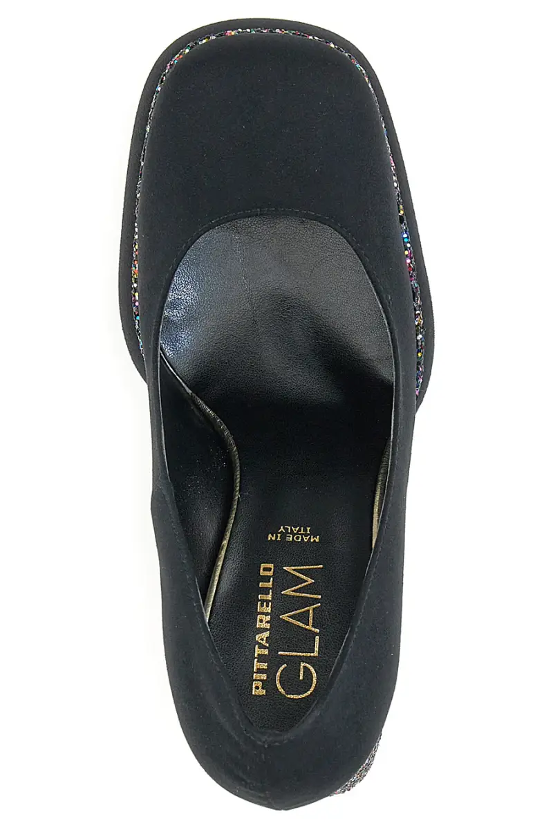 Decollete Platform Pittarello Glam 3336 Nere con Glitter [NERO miniatura 5