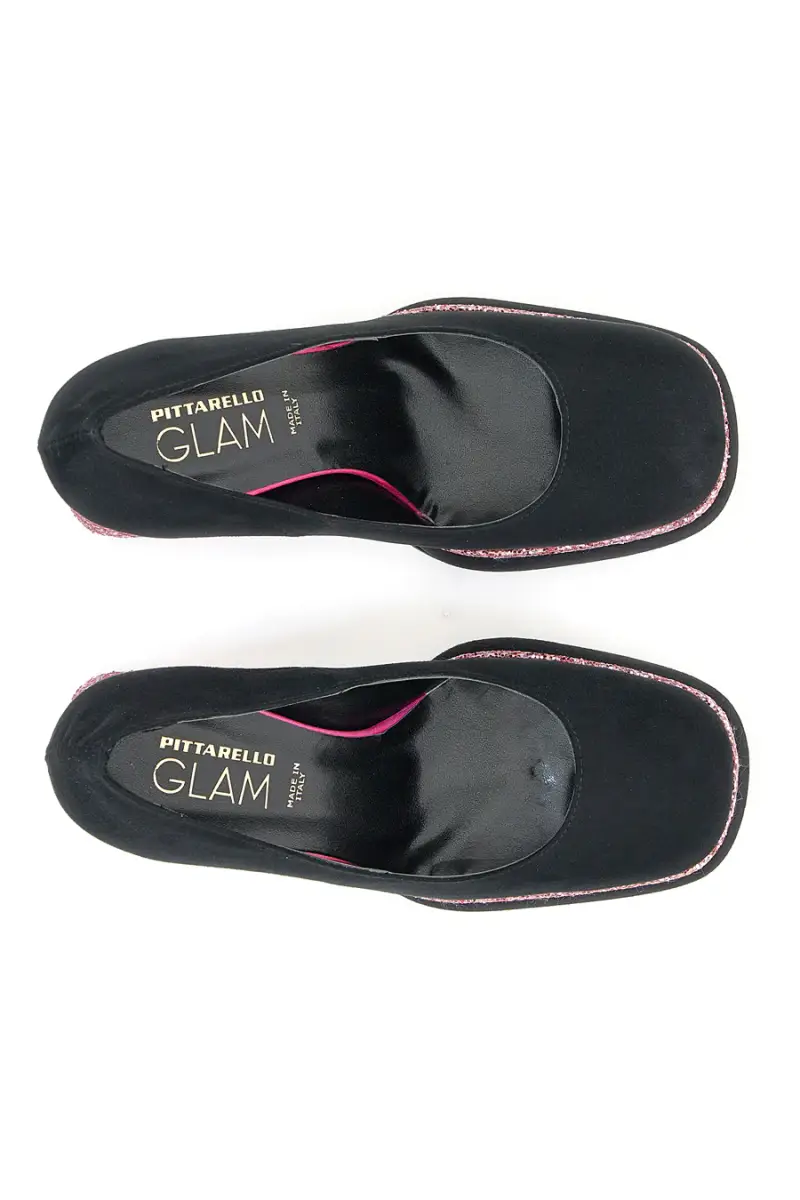 Decollete Platform Pittarello Glam 3336 Nere con Glitter [NERO miniatura 5