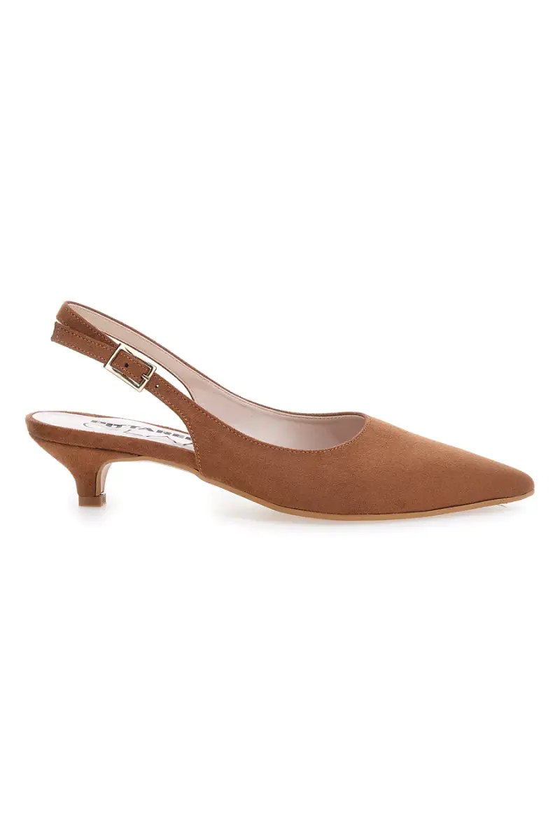 Décolleté slingback marrone con cinturino Pittarello Glam 3123 [TABACCO]