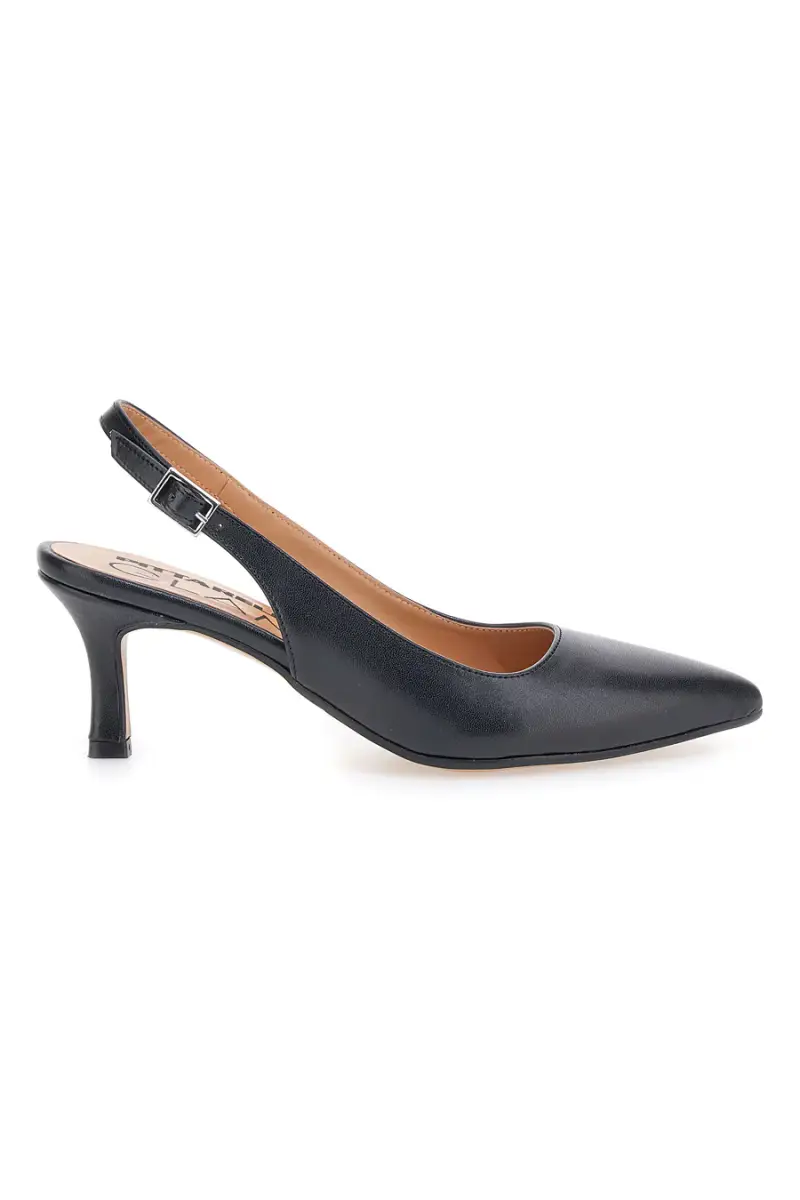 Décolleté slingback nera con tacco Pittarello Glam 934 [NERO]