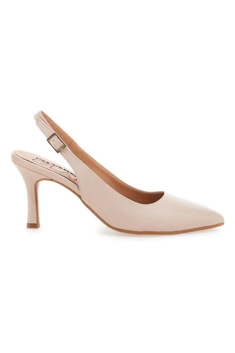 Décolleté slingback nude Made in Italy Pittarello Glam 935 [NUDE]