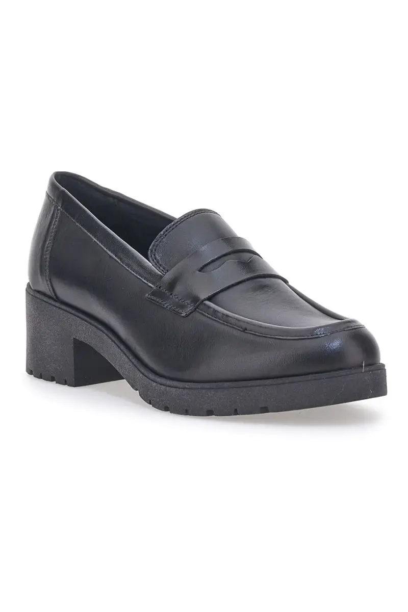 Mocassino in Pelle Nera Pittarello Glam 85035 [NERO] miniatura 2