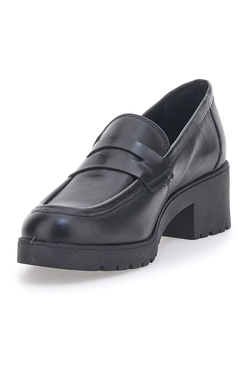 Mocassino in Pelle Nera Pittarello Glam 85035 [NERO] miniatura 3