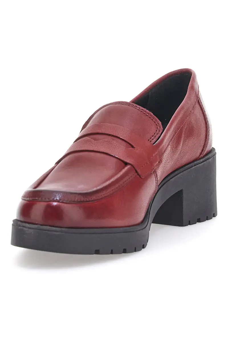Mocassino in Vera Pelle Rosso Pittarello Glam 85035 [ROSSO] miniatura 3