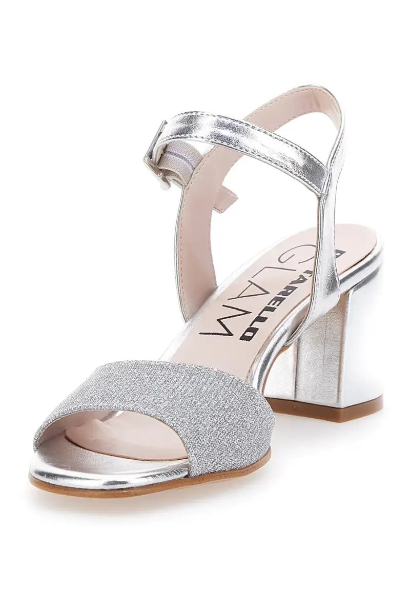 PITTARELLO GLAM Sandali con tacco Argento 3210957 miniatura 3