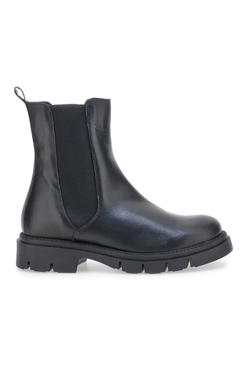 Stivaletti Chelsea Neri In Vera Pelle Pittarello Glam 2545180 [NERO]