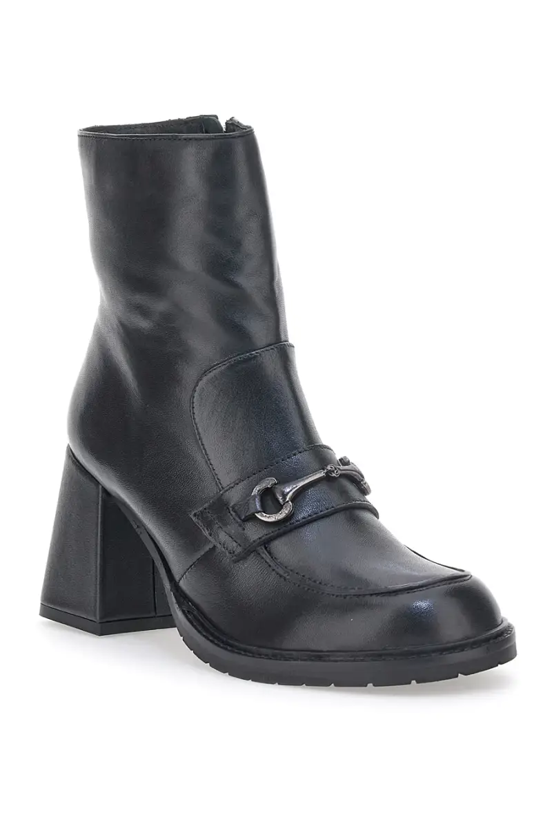 Stivaletti con morsetto Pittarello Glam 7006 Vera Pelle [NERO] miniatura 2